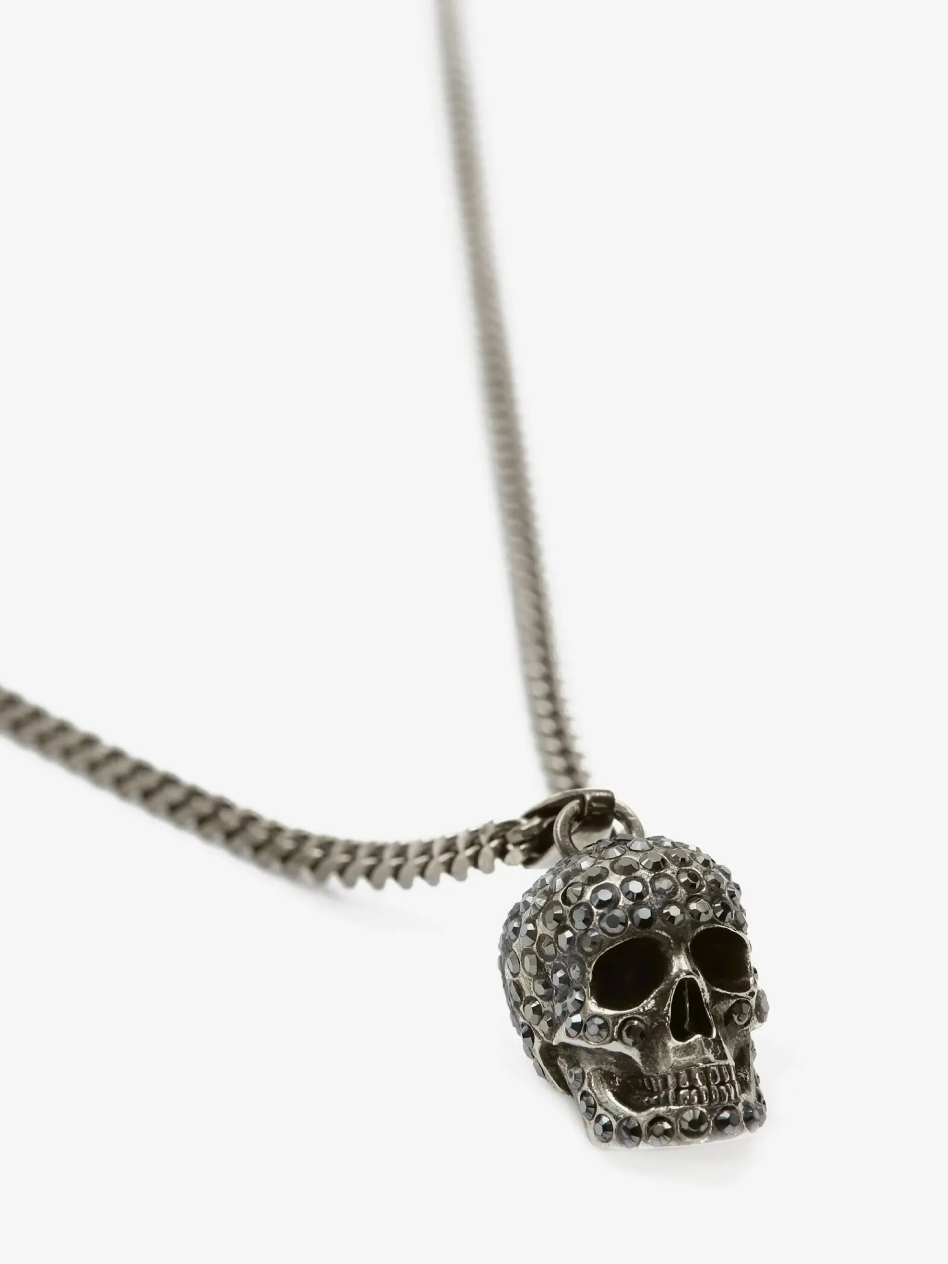 Men's Pave Skull Necklace in >Alexander McQueen Best Sale