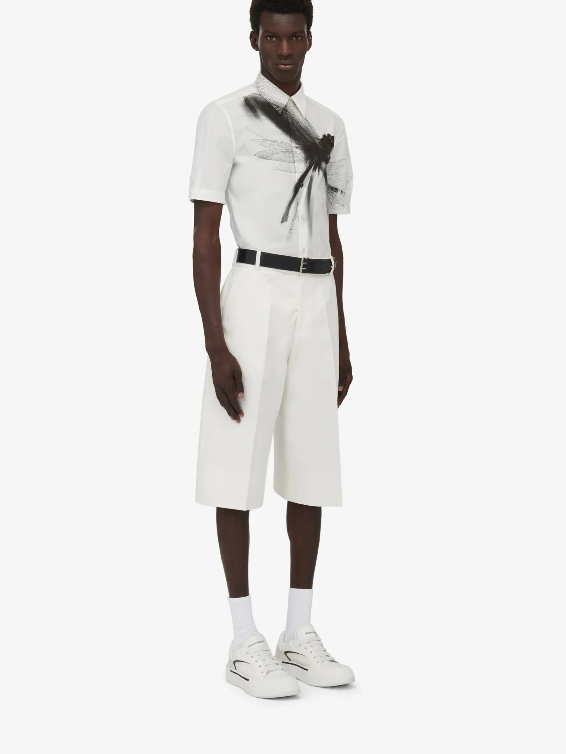 Men's Pleated Baggy Shorts in >Alexander McQueen Hot