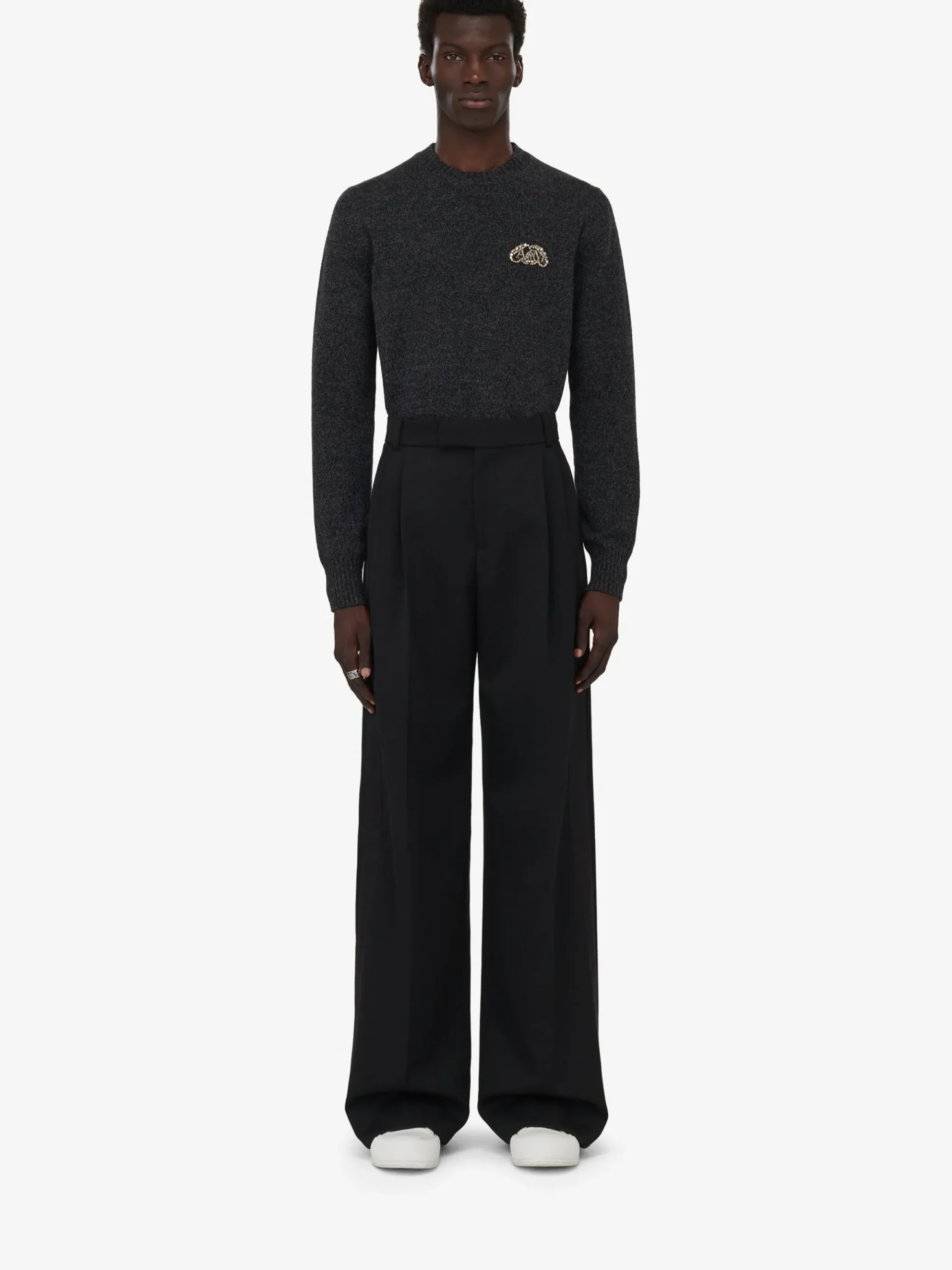 Men's Pleated Baggy Trousers in >Alexander McQueen Shop