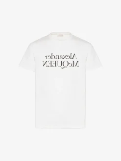 Men's Reflected Logo T-shirt in >Alexander McQueen Cheap