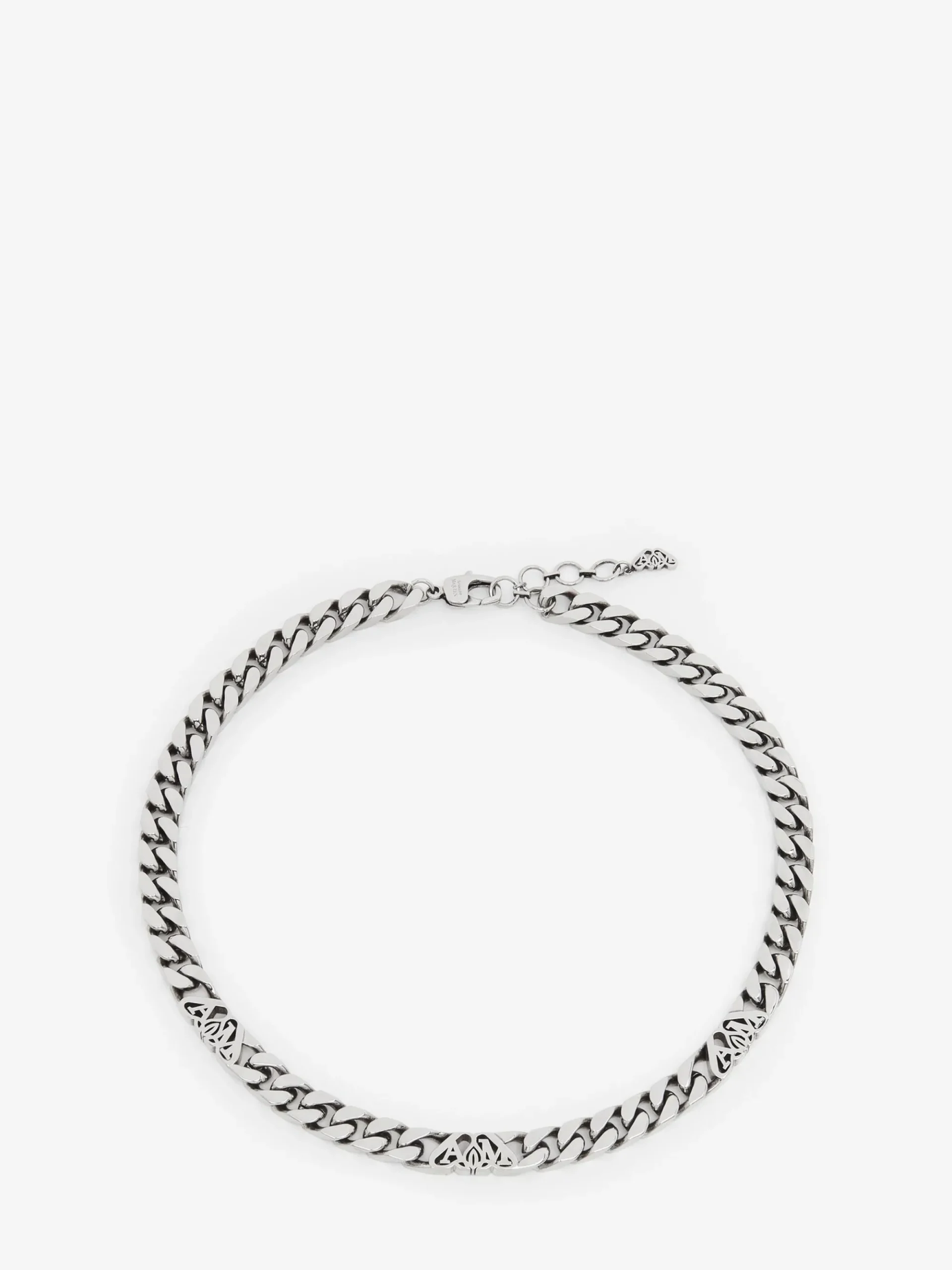 Men's Seal Logo Chain Choker in >Alexander McQueen Fashion