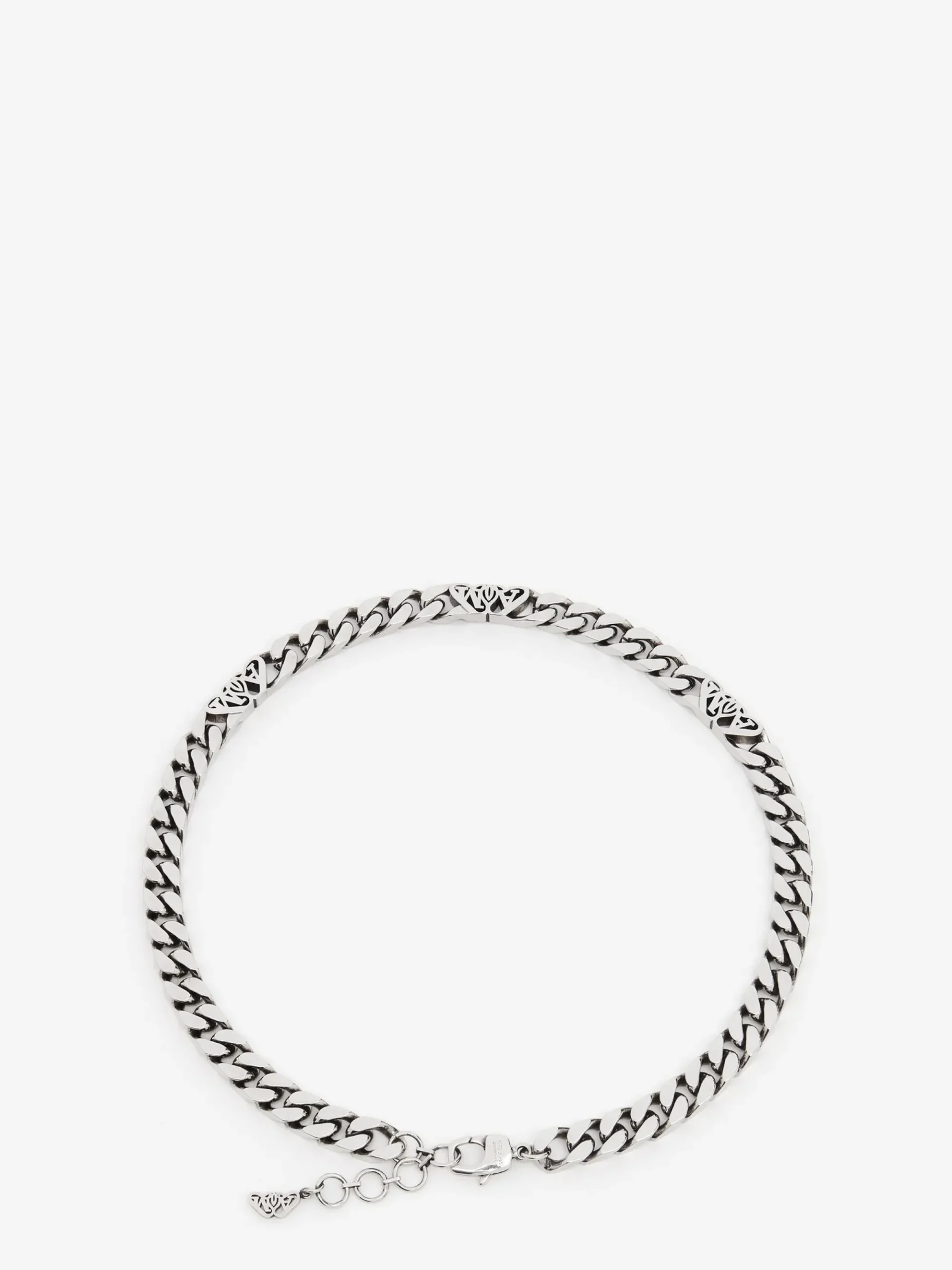 Men's Seal Logo Chain Choker in >Alexander McQueen Fashion