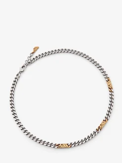 Men's Seal Logo Chain Choker in >Alexander McQueen Best