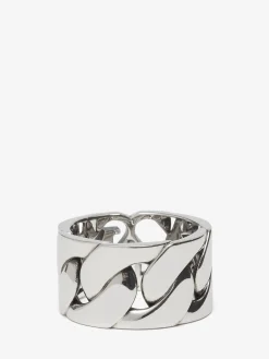 Men's Seal Logo Chain Ring in ><noscript><img width=