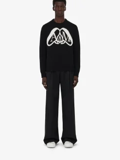 Men's Seal Logo Jumper in >Alexander McQueen Hot