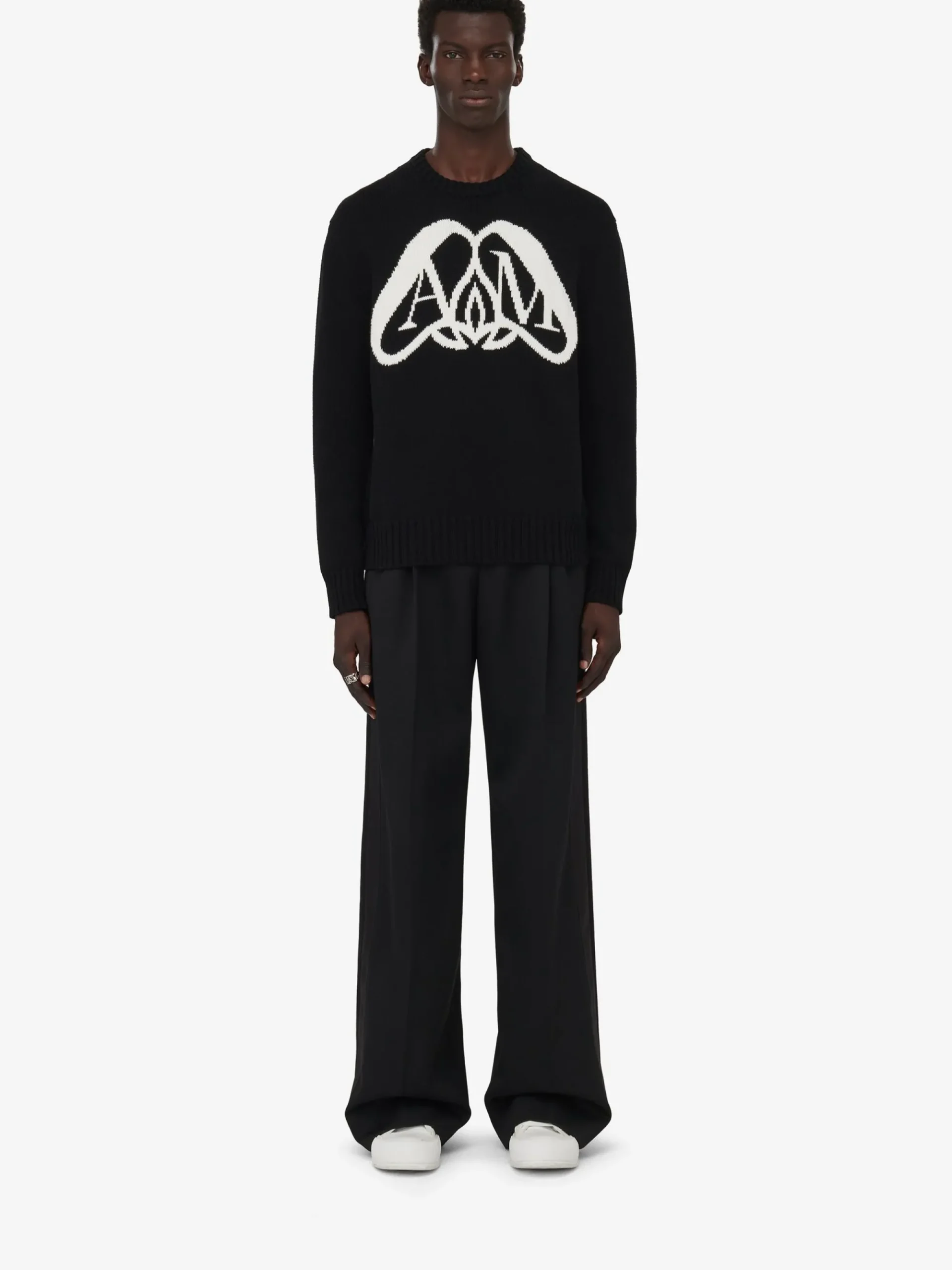 Men's Seal Logo Jumper in >Alexander McQueen Hot