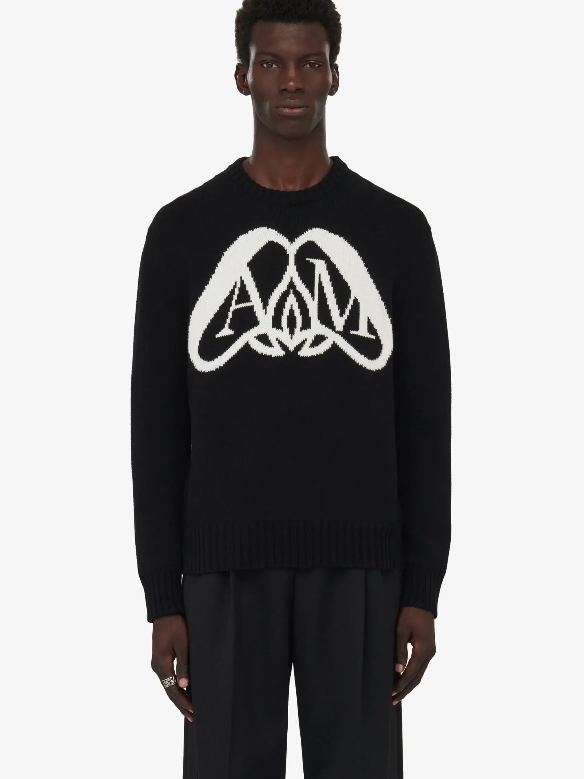 Men's Seal Logo Jumper in >Alexander McQueen Hot