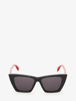 Men's Selvedge Cat-eye Sunglasses in >Alexander McQueen Store