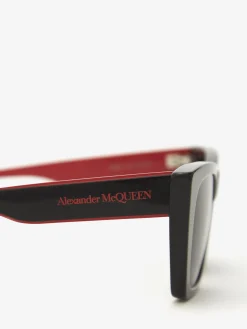 Men's Selvedge Cat-eye Sunglasses in ><noscript><img width=