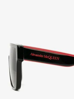 Men's Selvedge Oversized Mask Sunglasses in ><noscript><img width=