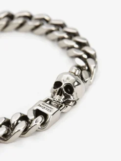 Men's Skull Chain Bracelet in ><noscript><img width=