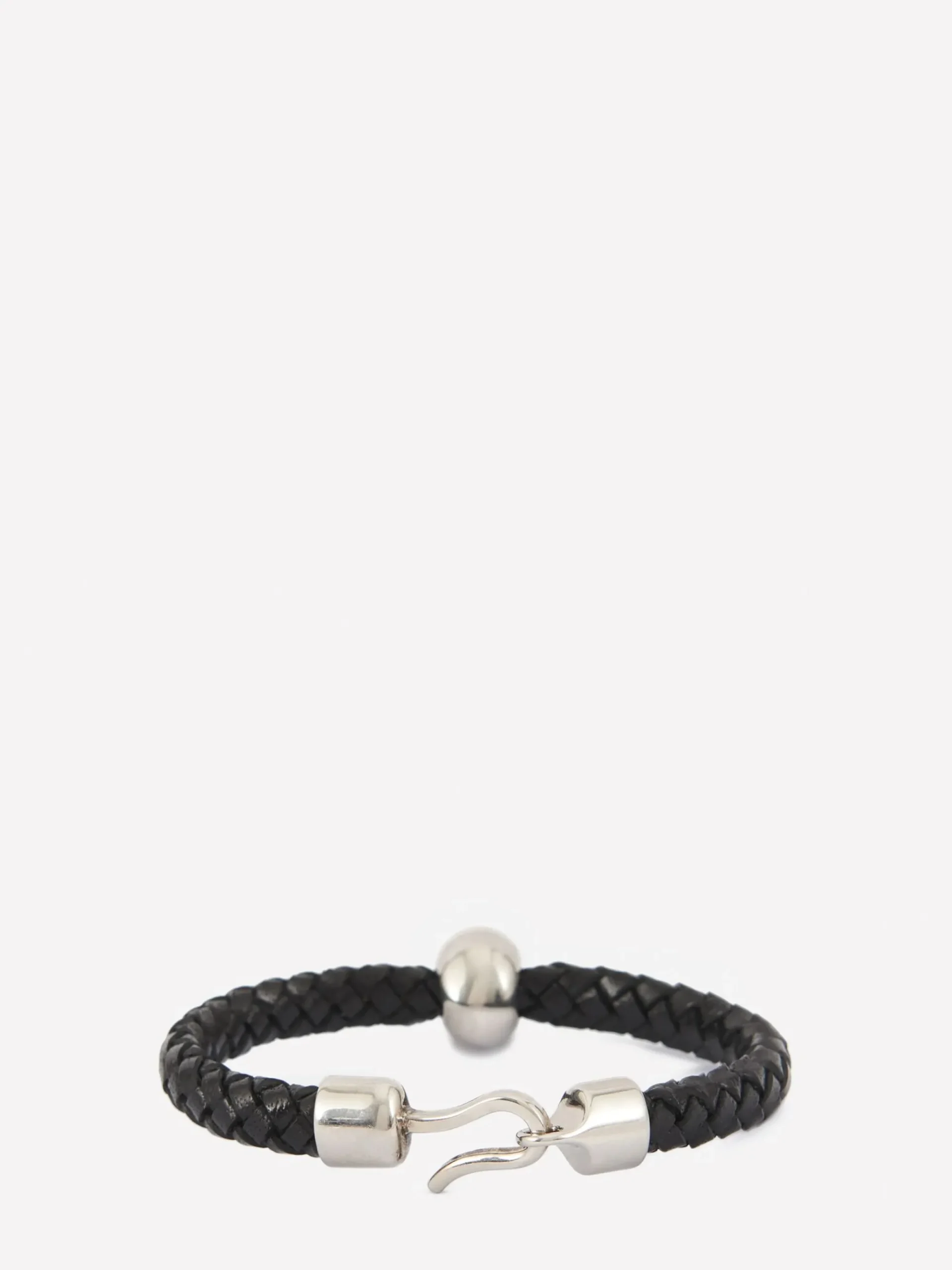 Men's Skull Leather Bracelet in >Alexander McQueen Fashion