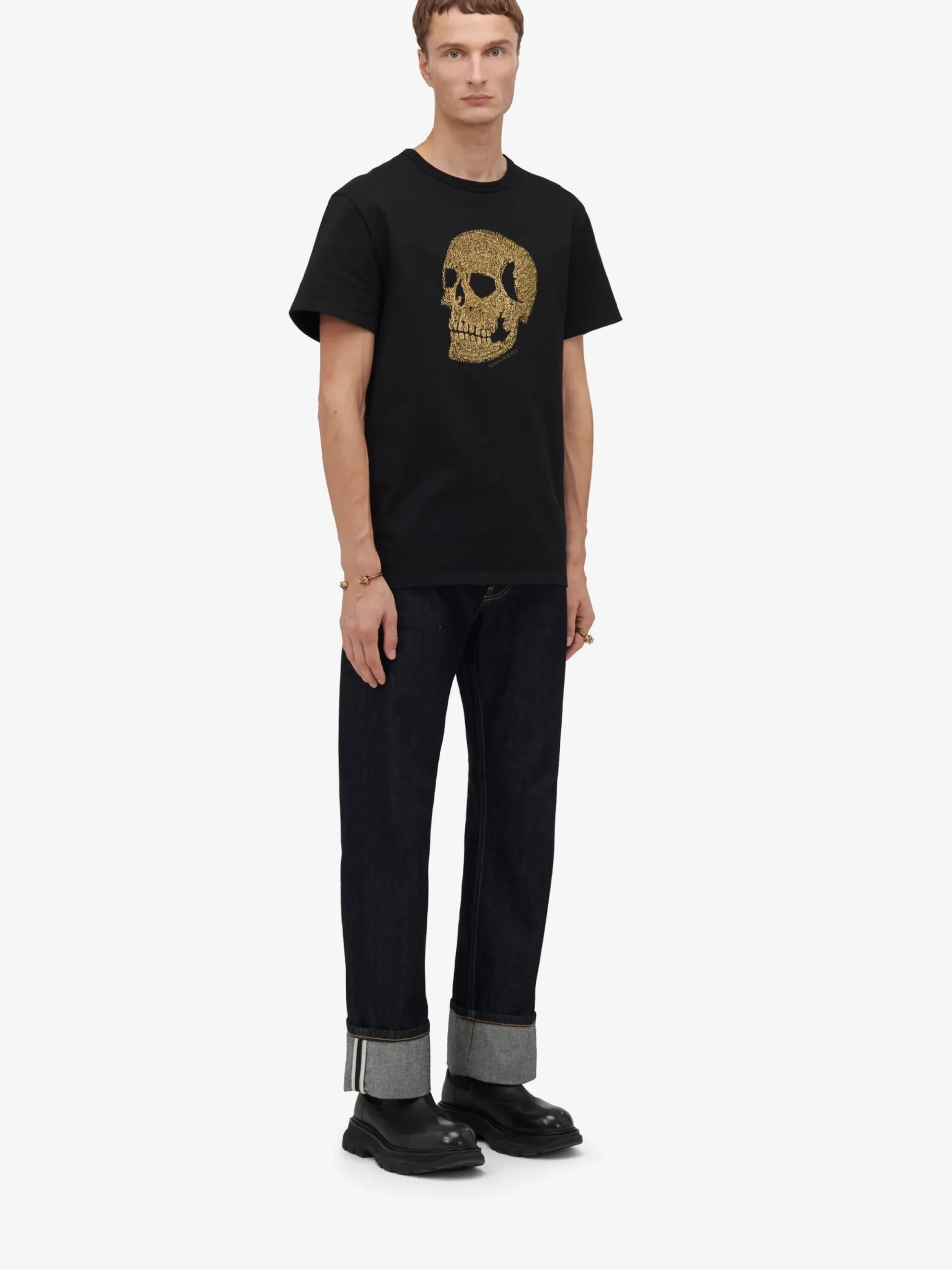 Men's Skull T-shirt in >Alexander McQueen Cheap