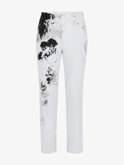Men's Tailored Cigarette Trousers in >Alexander McQueen Fashion