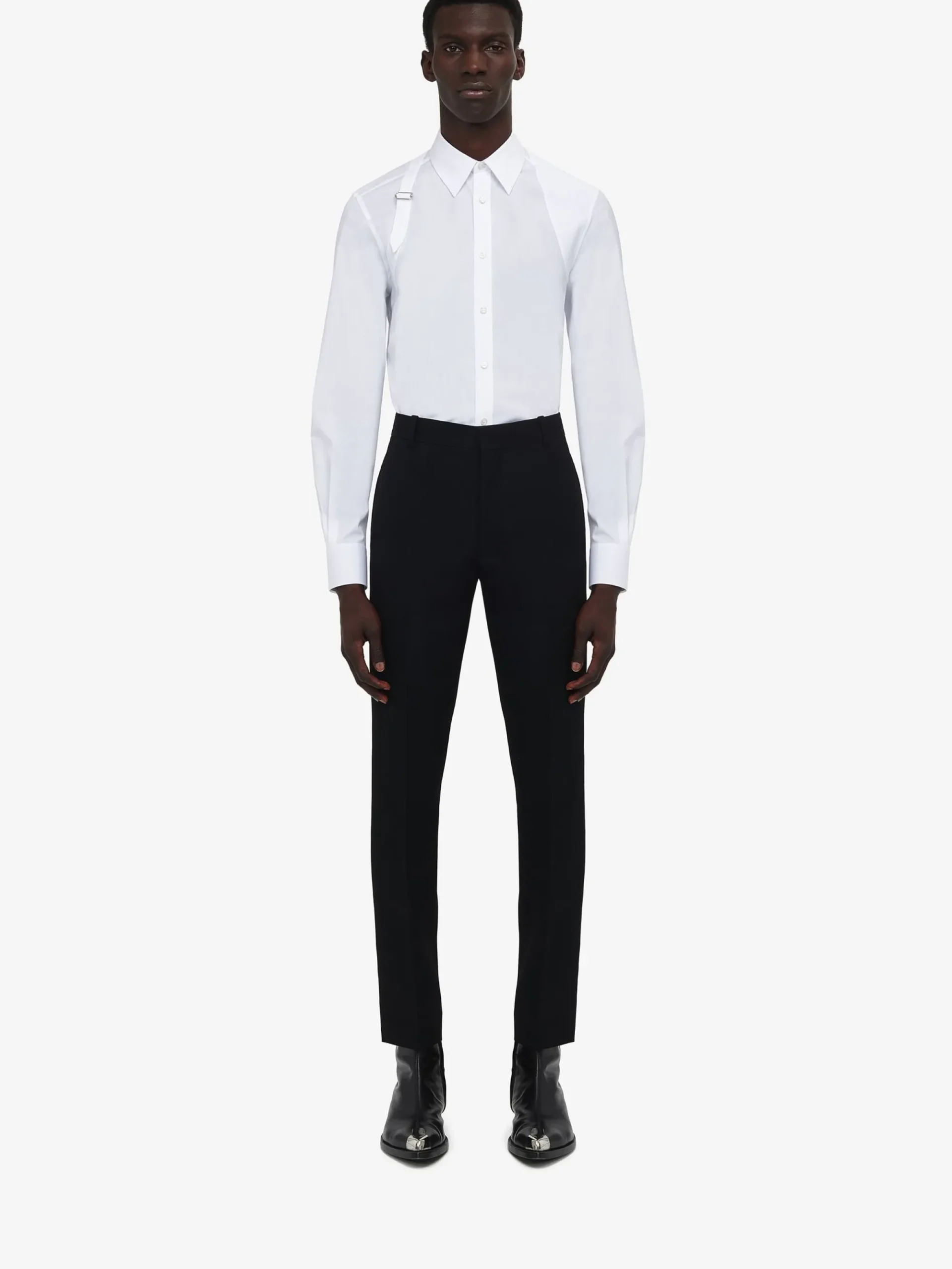 Men's Tailored Cigarette Trousers in >Alexander McQueen Shop