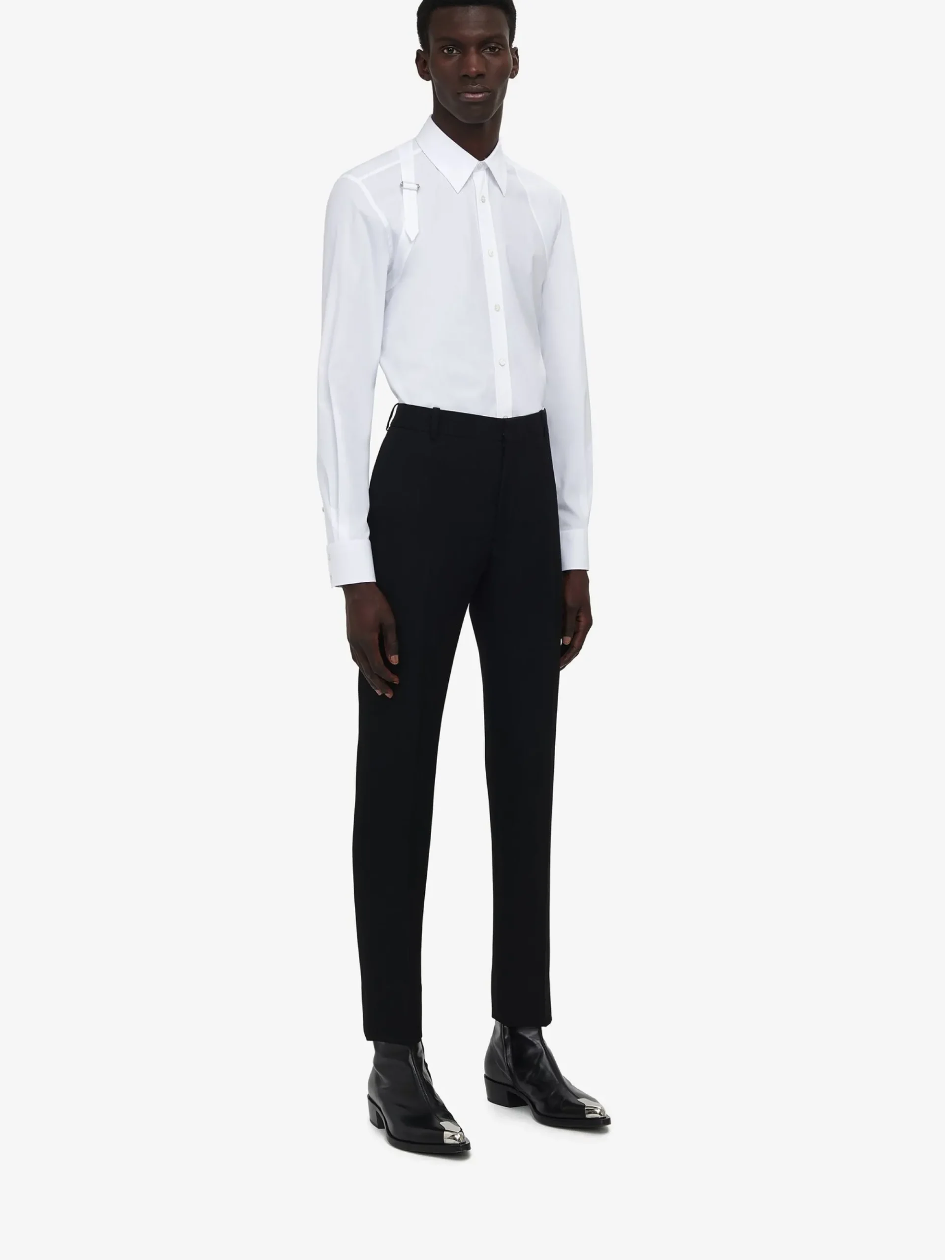 Men's Tailored Cigarette Trousers in >Alexander McQueen Shop