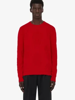 Men's Textured Skull Jumper in ><noscript><img width=
