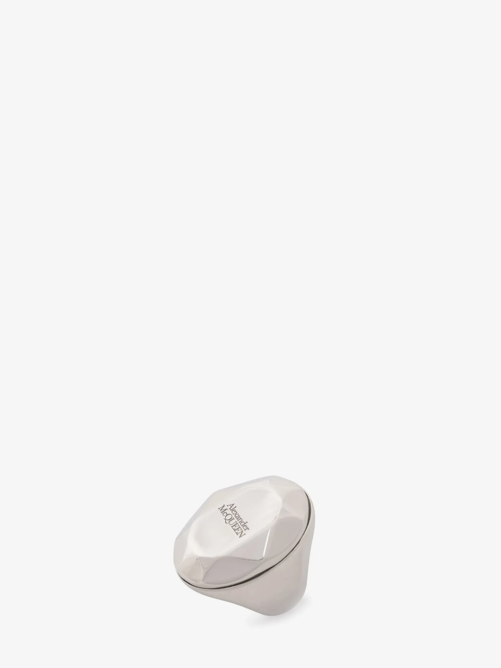 Men's The Faceted Stone Ring in >Alexander McQueen Hot