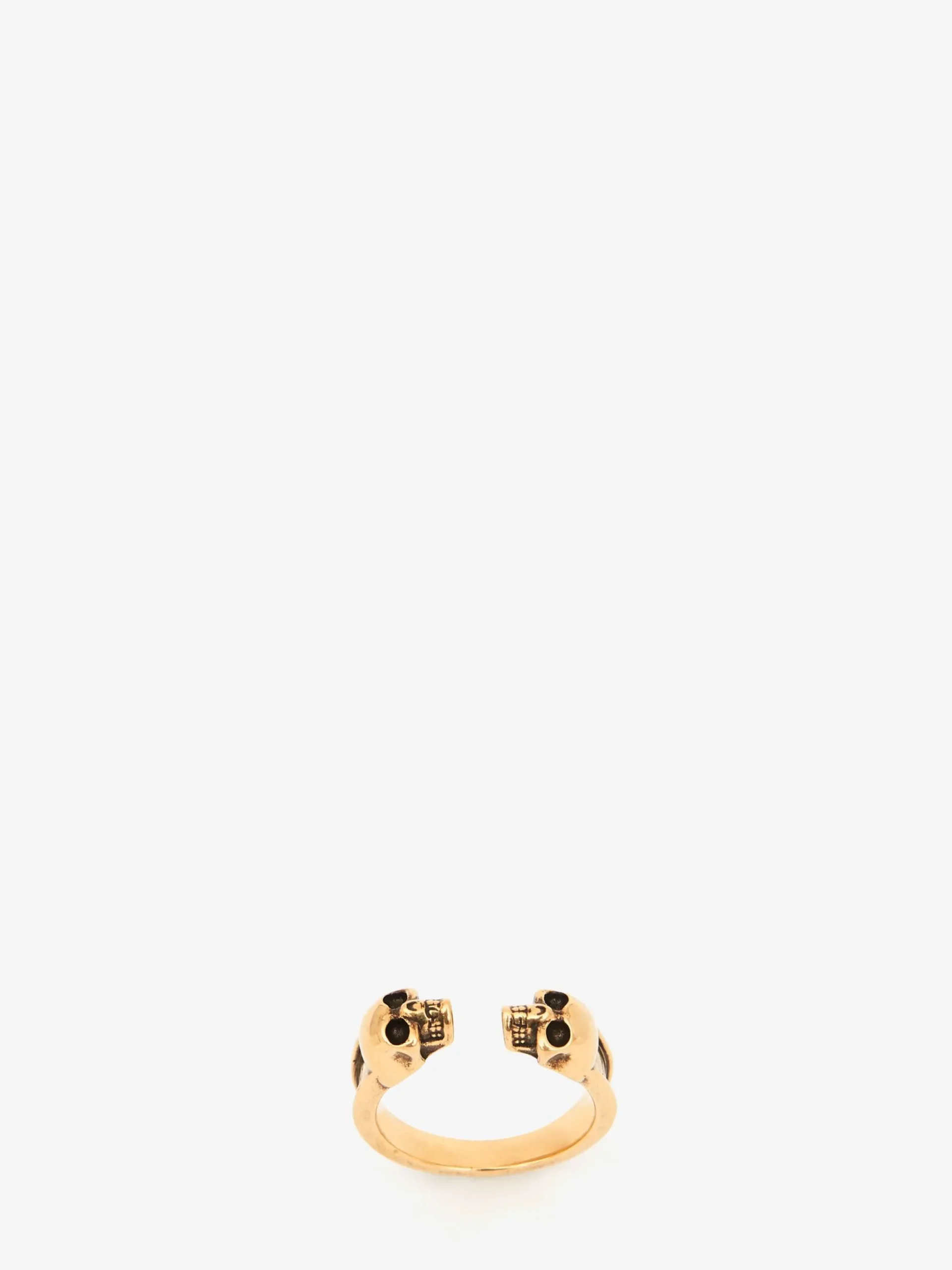 Men's Twin Skull Ring in >Alexander McQueen Best Sale
