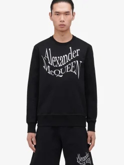 Men's Warped Logo Sweatshirt in ><noscript><img width=