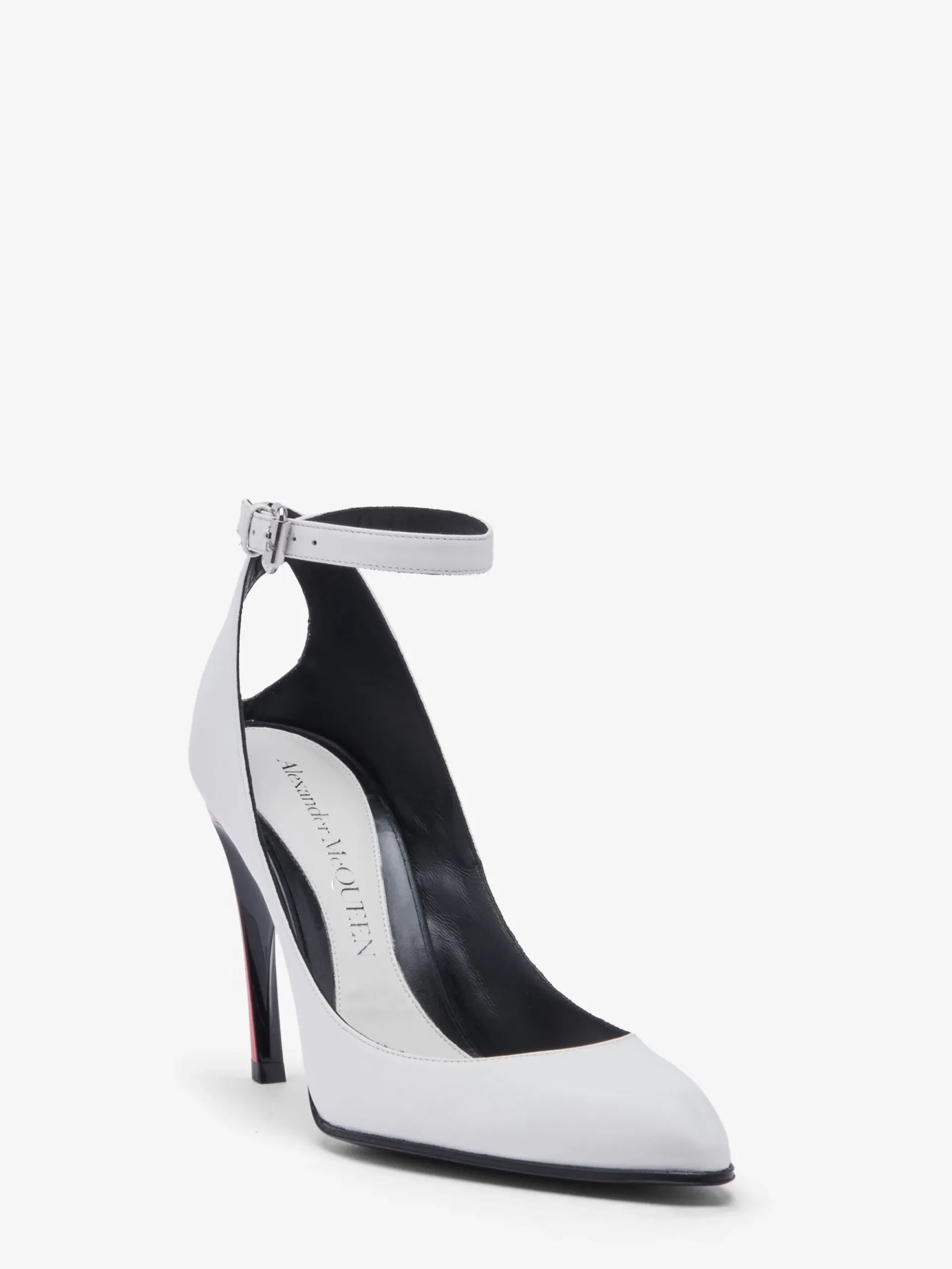 Women's Armadillo Ankle Strap Pump in >Alexander McQueen Shop
