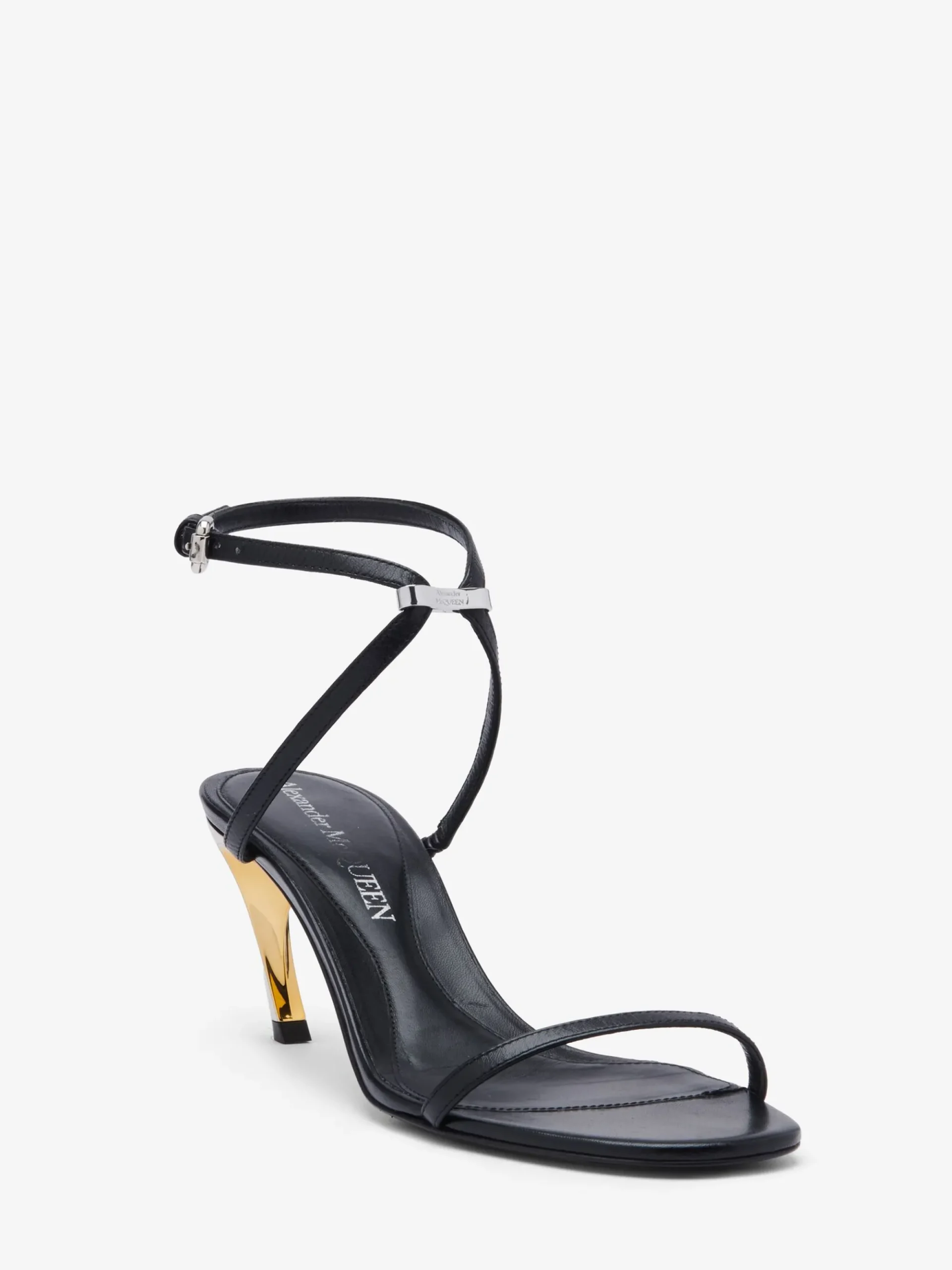 Women's Armadillo Metal Bar Sandal in >Alexander McQueen Shop