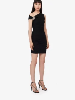 Women's Asymmetric Crystal Knot Cocktail Dress in ><noscript><img width=