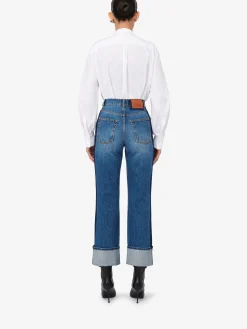 Women's Baggy Boyfriend Jeans in ><noscript><img width=