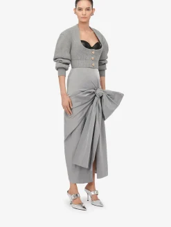 Women's Bow Detail Slim Skirt in ><noscript><img width=