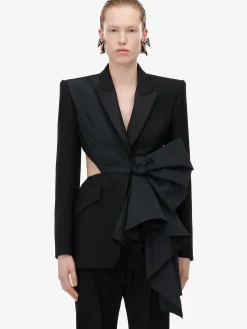 Women's Bow Slashed Jacket in ><noscript><img width=