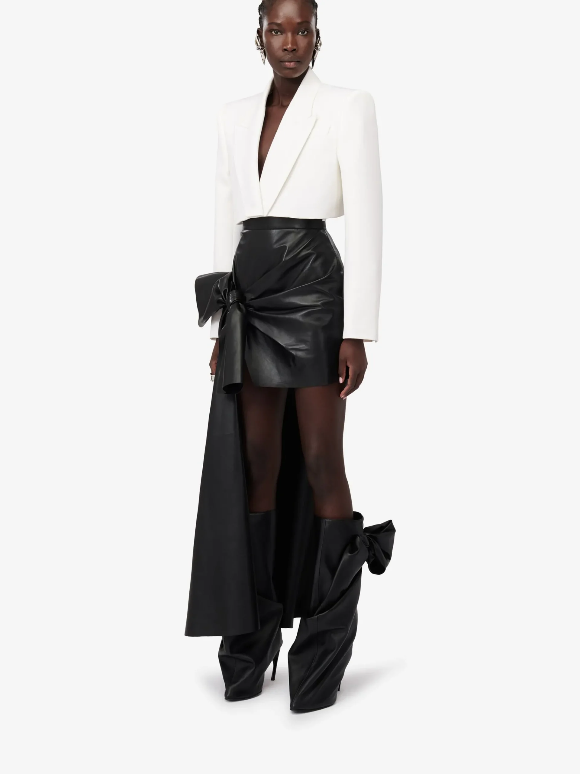 Women's Boxy Cropped Jacket in >Alexander McQueen Clearance