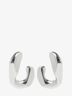 Women's Chain Hoop Earrings in >Alexander McQueen Best Sale