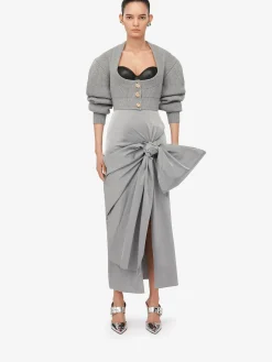 Women's Cocoon Sleeve Cardigan in >Alexander McQueen Online