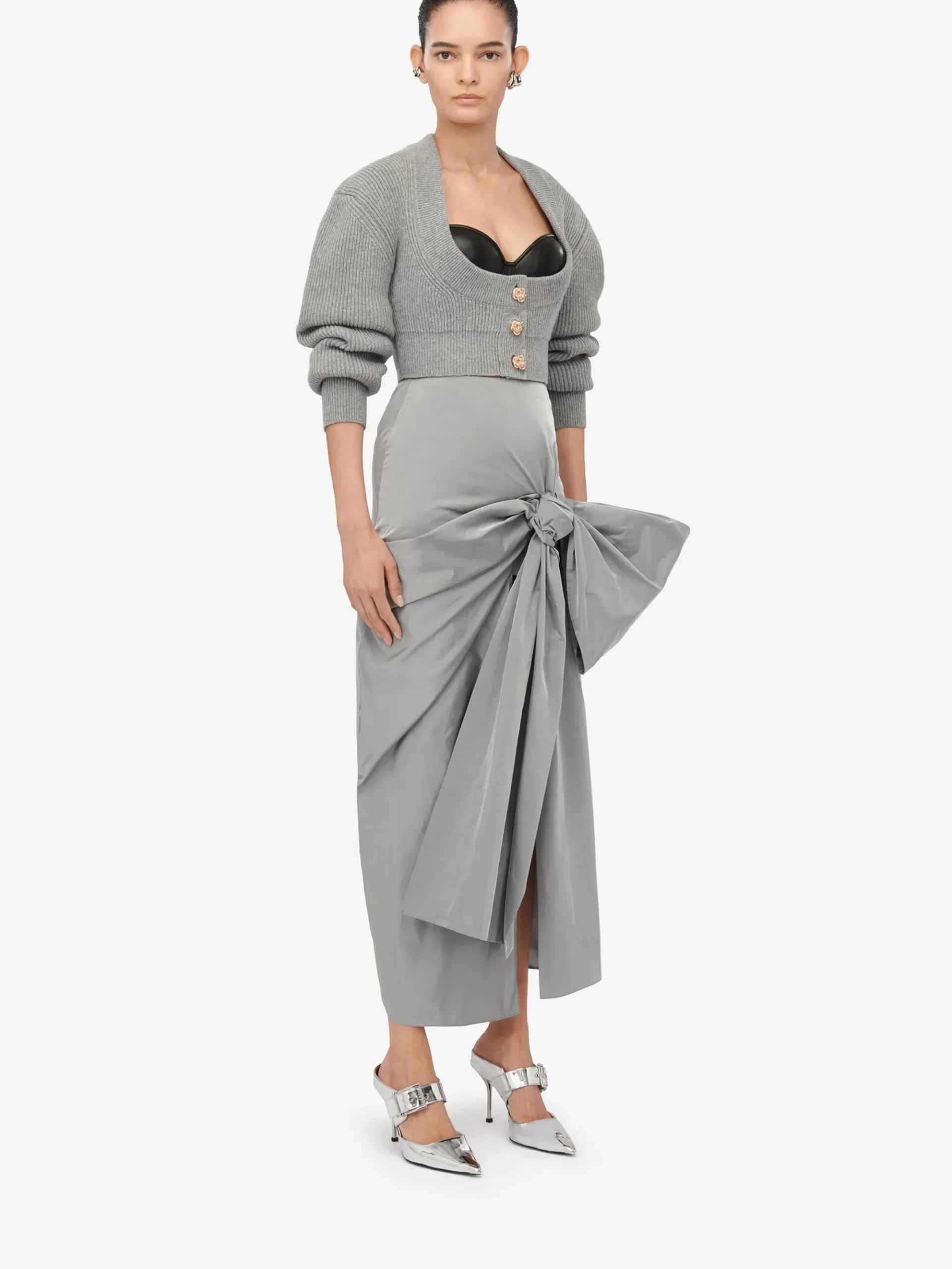 Women's Cocoon Sleeve Cardigan in >Alexander McQueen Online