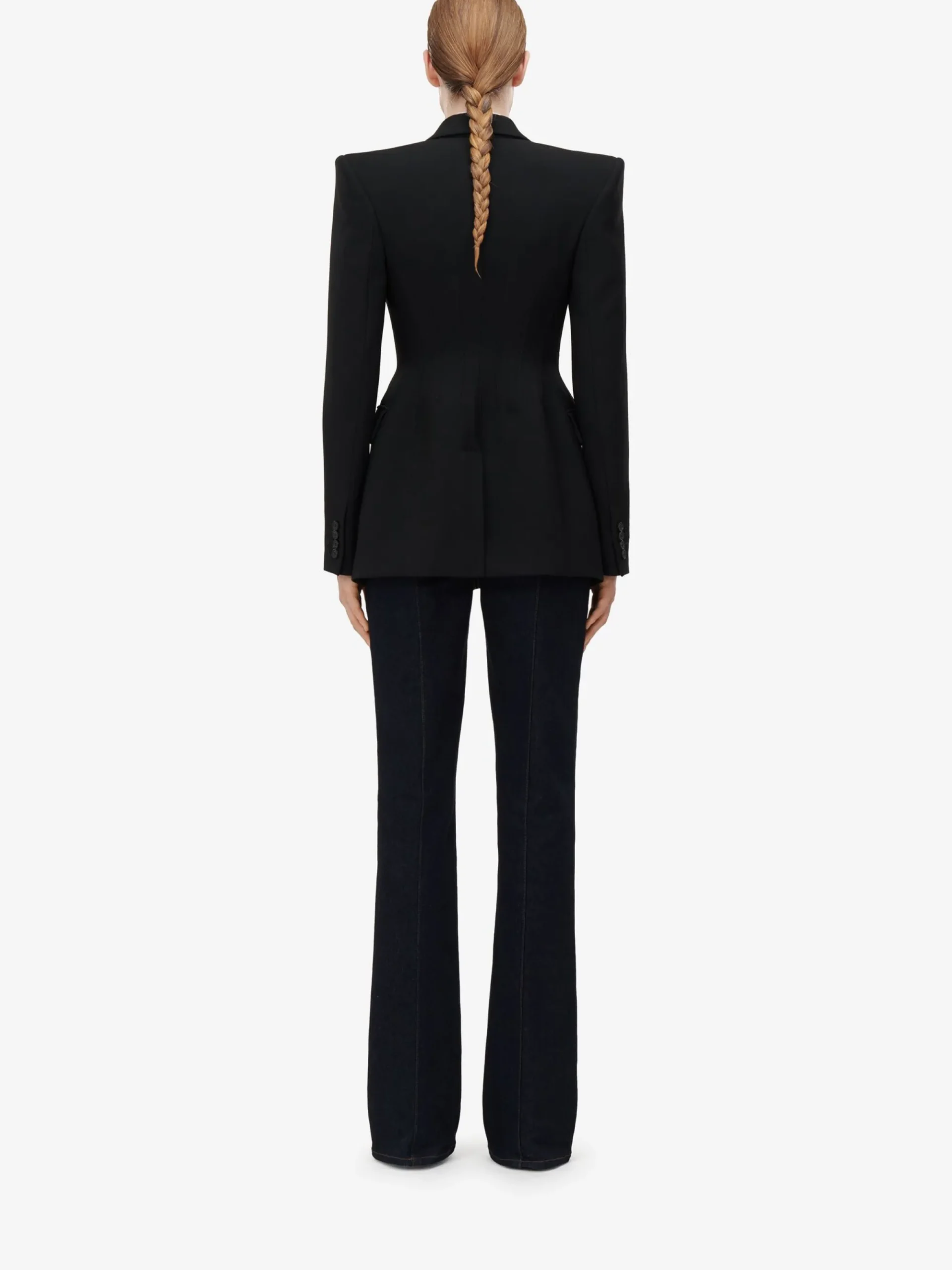 Women's Corset Detail Jacket in >Alexander McQueen Outlet