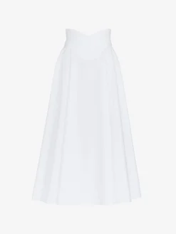 Women's Corset Midi Skirt in >Alexander McQueen Store