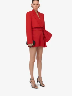 Women's Cropped Tuxedo Jacket in ><noscript><img width=
