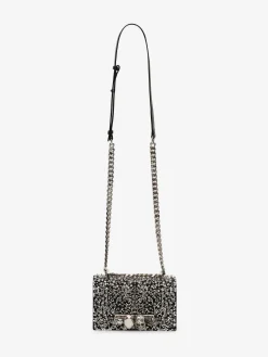 Women's Crystal-embellished Mini Jewelled Satchel in ><noscript><img width=