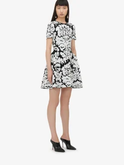 Women's Damask Jacquard Mini Dress in ><noscript><img width=