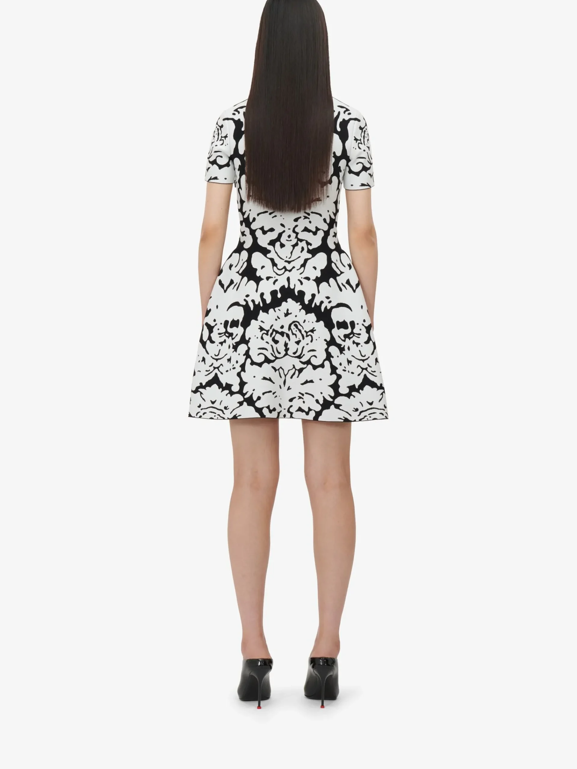 Women's Damask Jacquard Mini Dress in >Alexander McQueen Best Sale