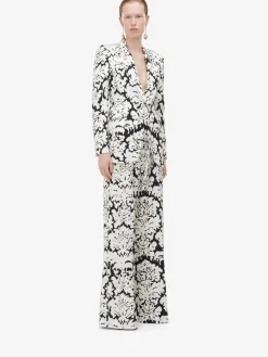 Women's Damask Single-breasted Jacket in ><noscript><img width=