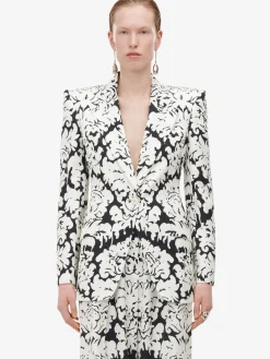 Women's Damask Single-breasted Jacket in ><noscript><img width=