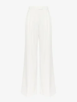 Women's Double Pleat Wide Leg Trousers in >Alexander McQueen Hot
