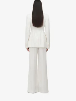 Women's Double Pleat Wide Leg Trousers in ><noscript><img width=