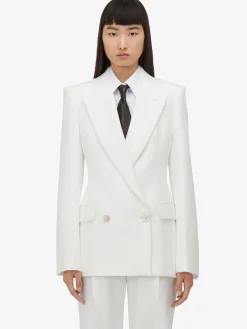 Women's Double-breasted Jacket in >Alexander McQueen Outlet