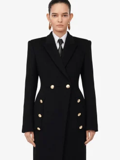Women's Double-breasted Military Coat in ><noscript><img width=