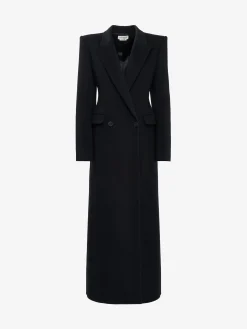 Women's Double-breasted Tailored Coat in >Alexander McQueen Flash Sale