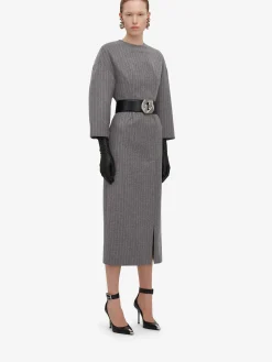 Women's Dropped Shoulder Pencil Dress in ><noscript><img width=