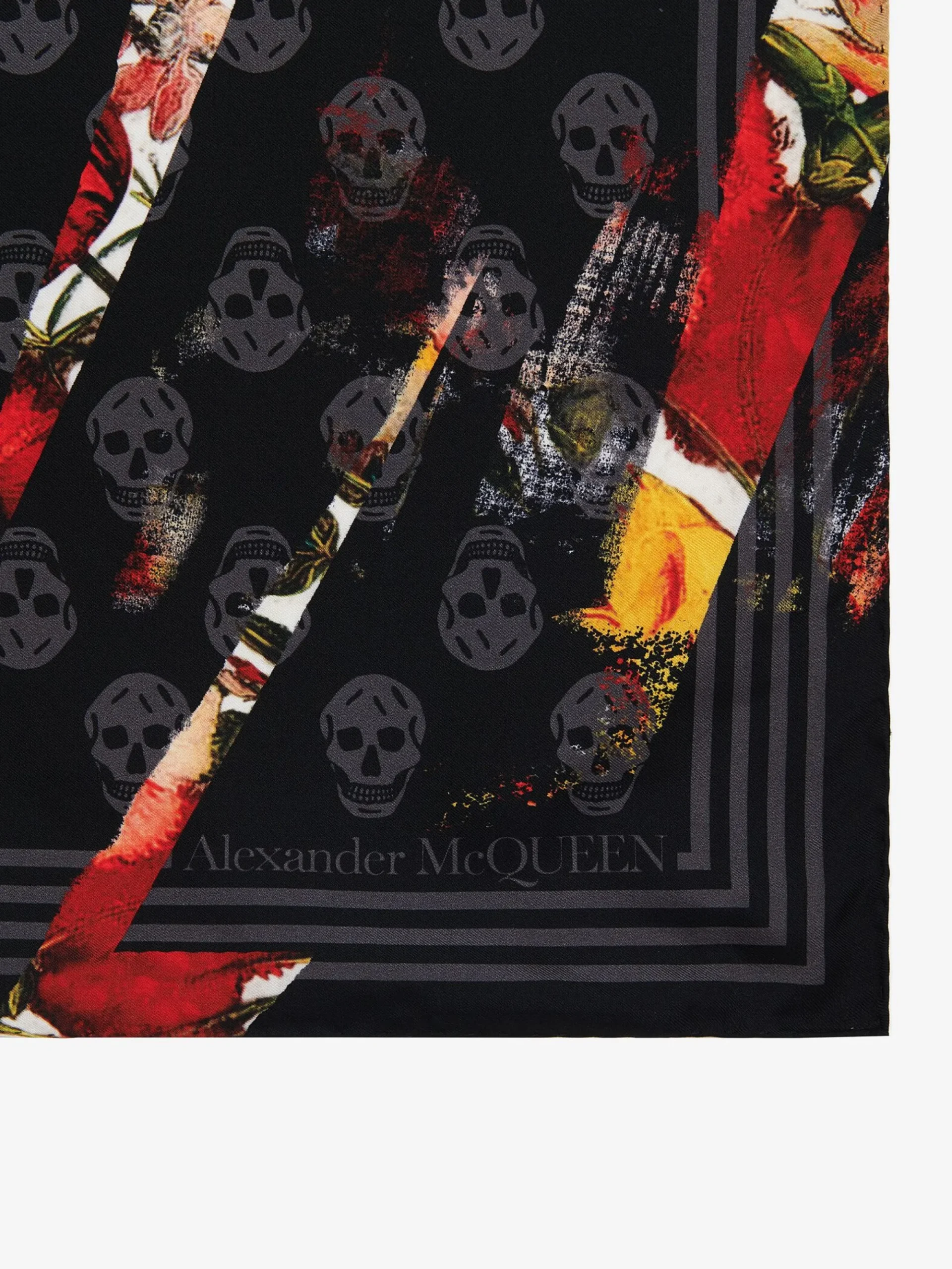 Women's Dutch Floral Biker Foulard in >Alexander McQueen Cheap