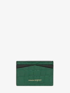 Women's Embossed Croc Card Holder in ><noscript><img width=
